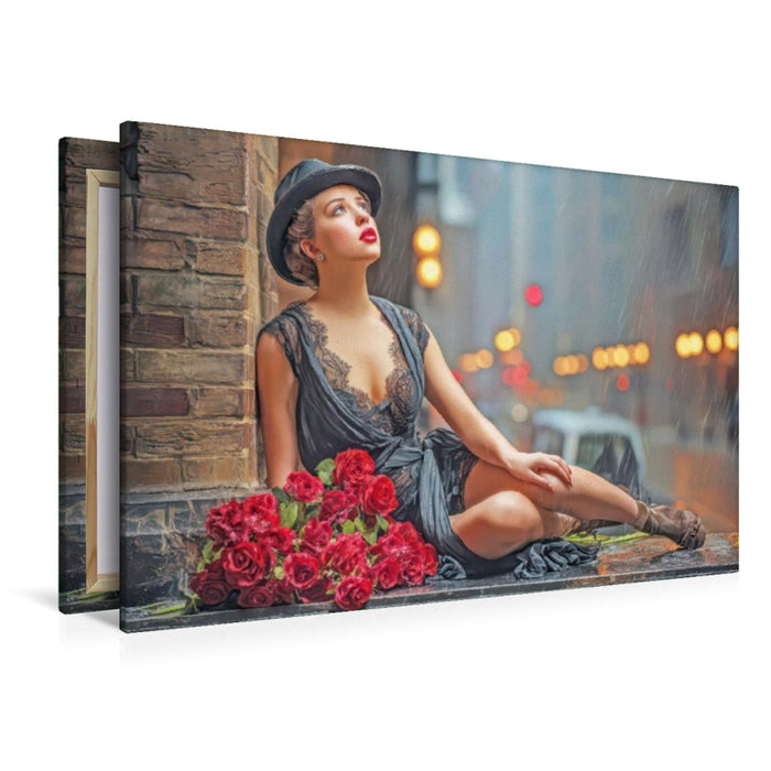 Premium Textil-Leinwand Sinnliche erotische Frauen