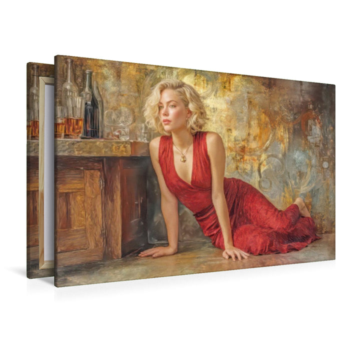 Premium Textil-Leinwand Sinnliche erotische Frauen