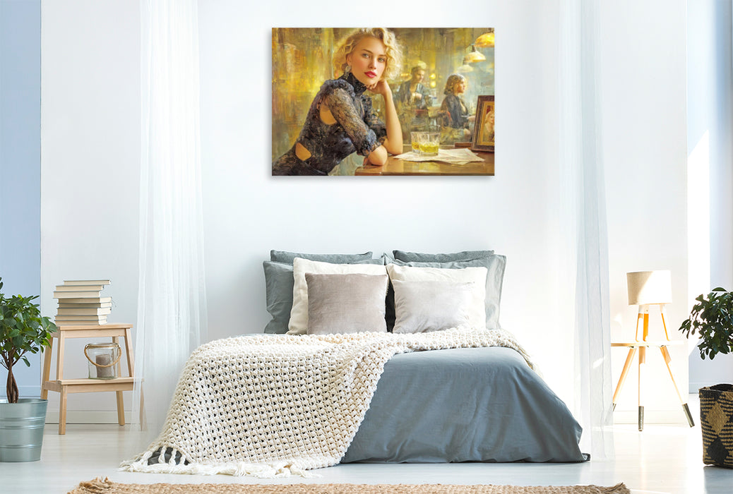 Premium Textil-Leinwand Sinnliche erotische Frauen