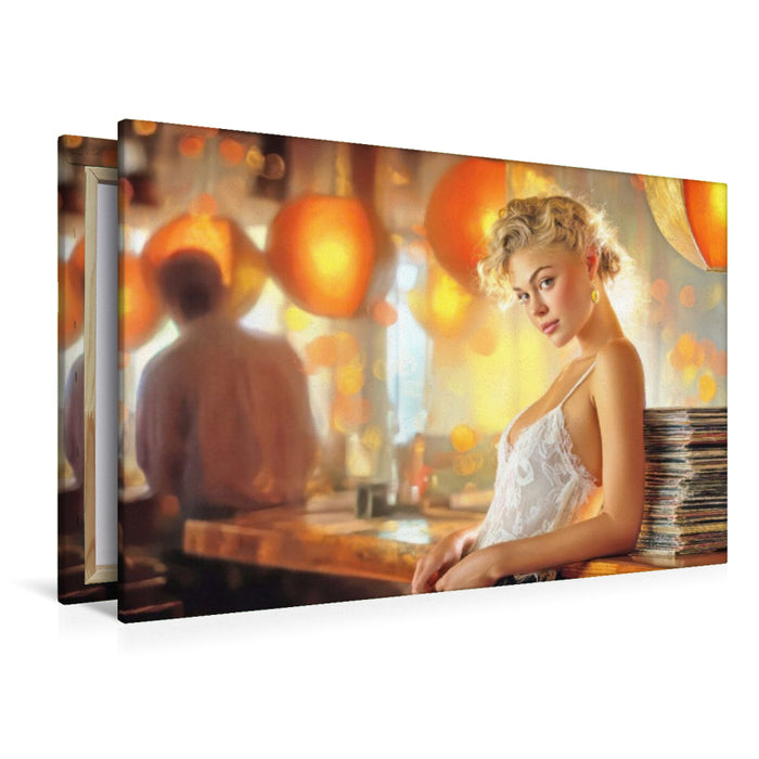 Premium Textil-Leinwand Sinnliche erotische Frauen