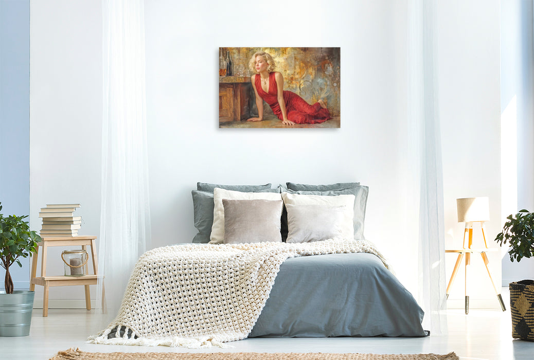 Premium Textil-Leinwand Sinnliche erotische Frauen