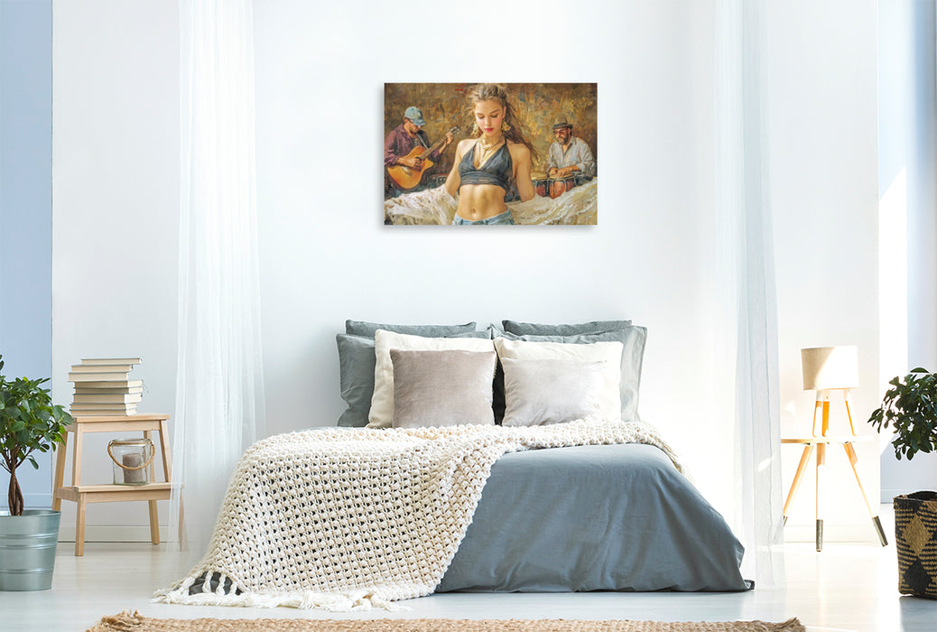 Premium Textil-Leinwand Sinnliche erotische Frauen