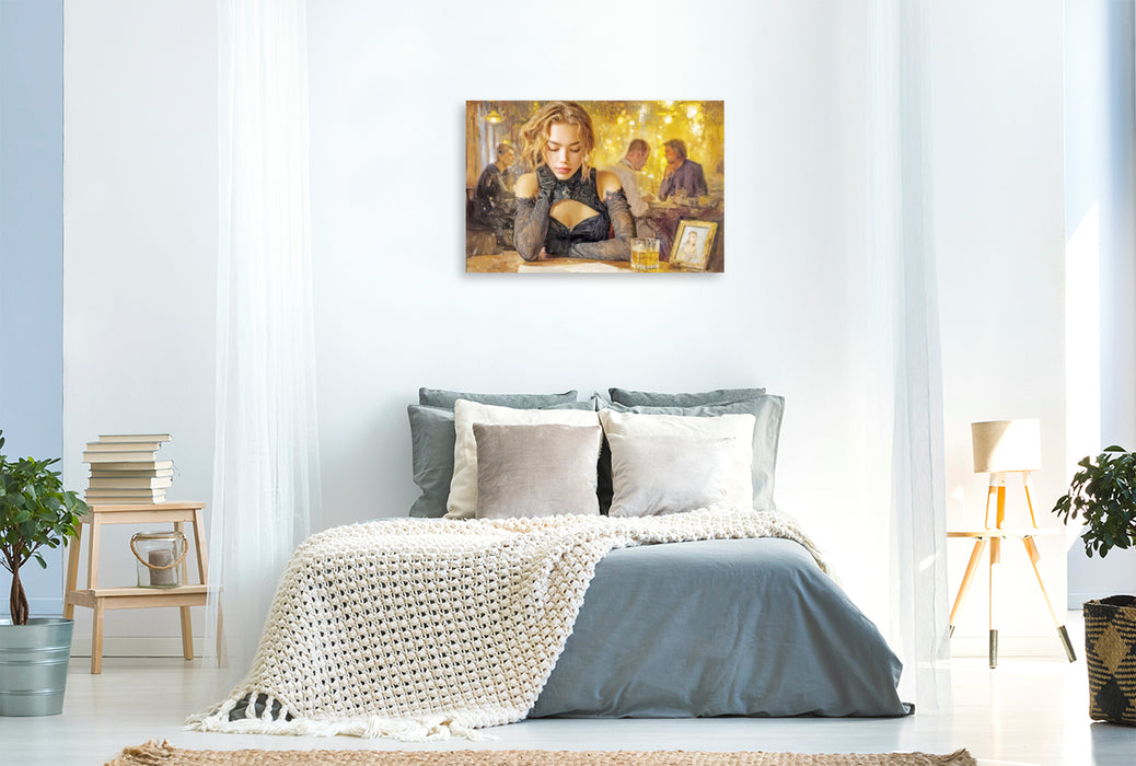Premium Textil-Leinwand Sinnliche erotische Frauen