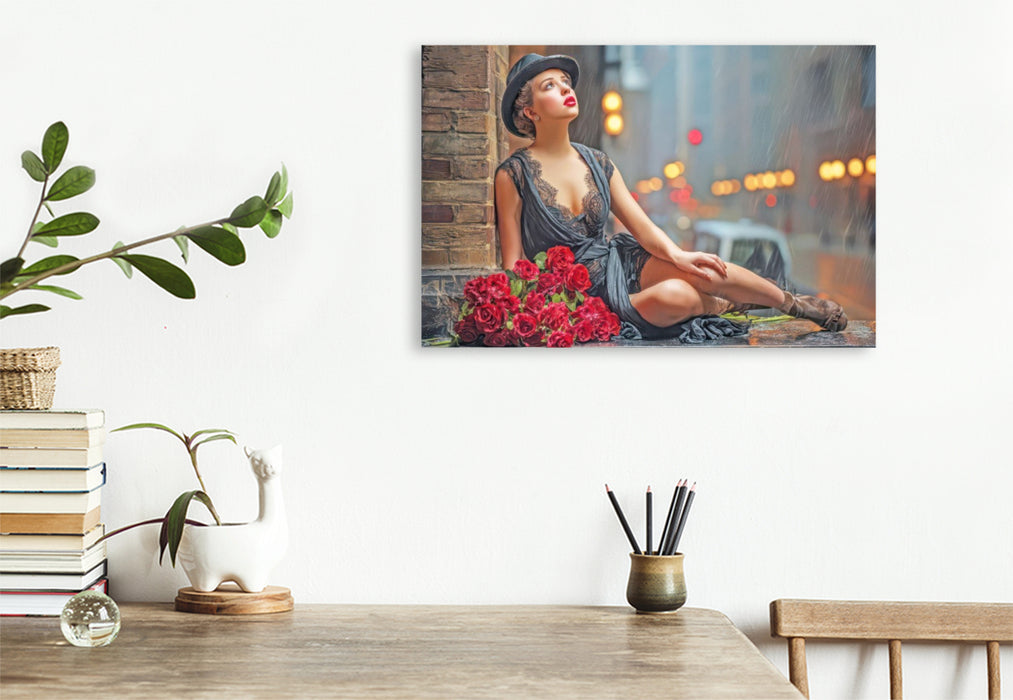 Premium Textil-Leinwand Sinnliche erotische Frauen