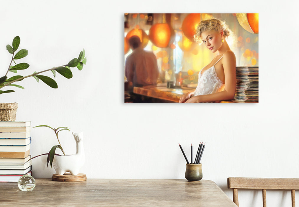 Premium Textil-Leinwand Sinnliche erotische Frauen