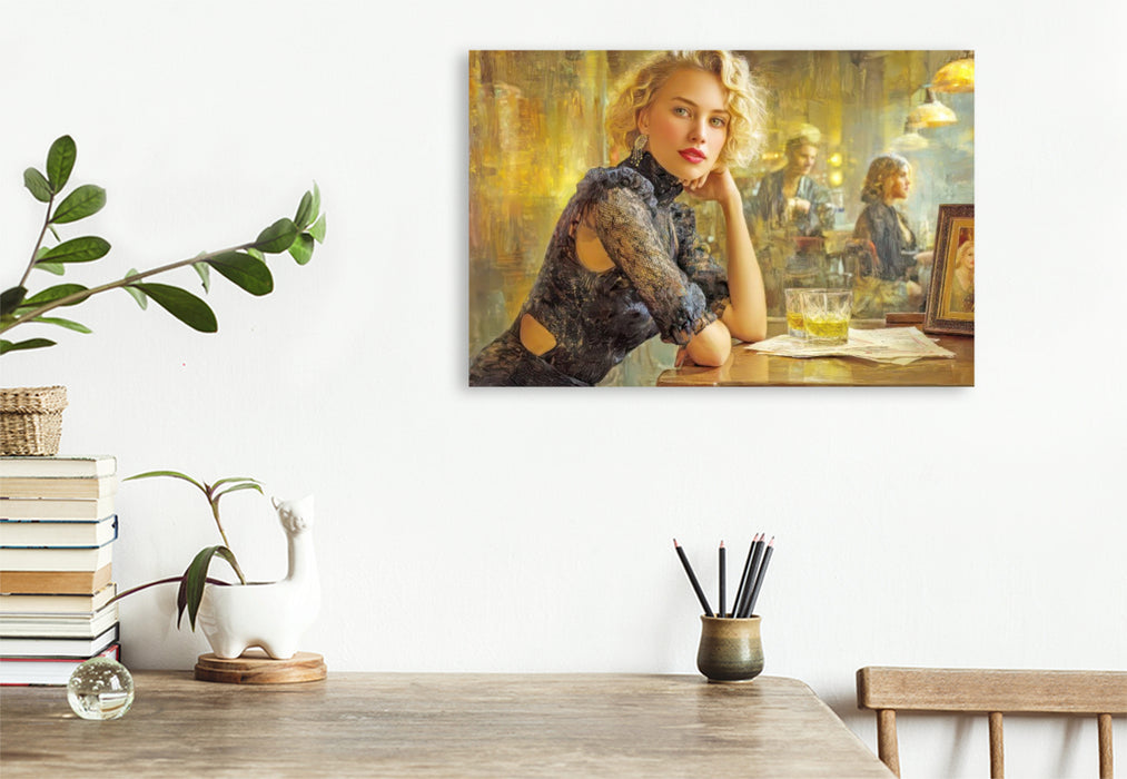 Premium Textil-Leinwand Sinnliche erotische Frauen