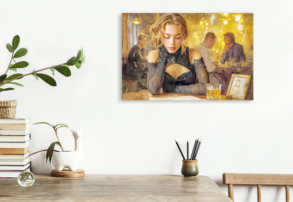 Premium Textil-Leinwand Sinnliche erotische Frauen