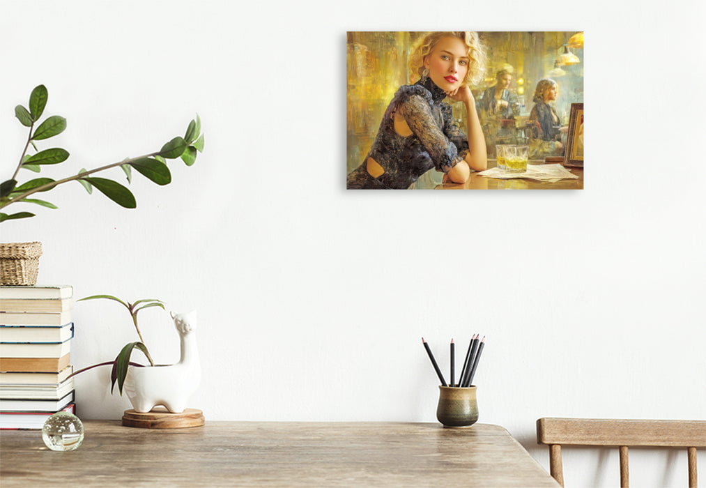 Premium Textil-Leinwand Sinnliche erotische Frauen