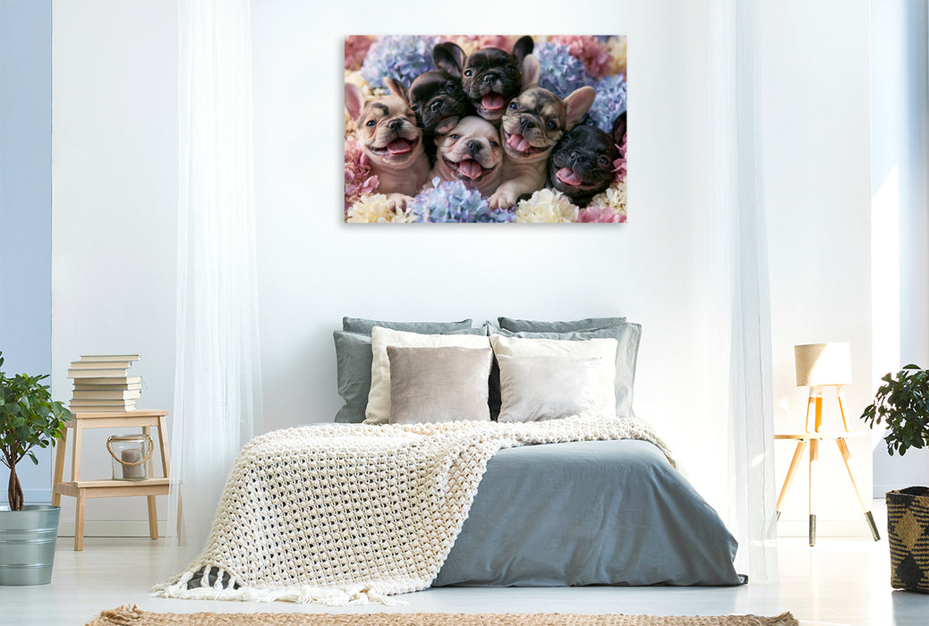 Premium Textil-Leinwand Kleine Glückspfoten