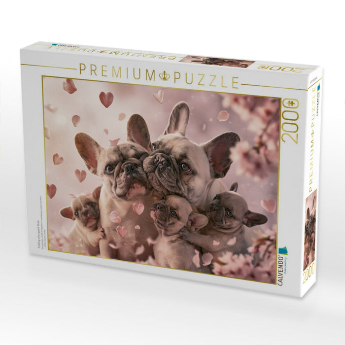 Frühling schnuppert Glück - CALVENDO Foto-Puzzle'