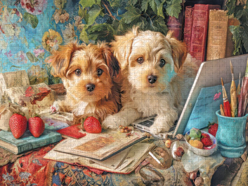Niedliche Tierwohnungen - CALVENDO Foto-Puzzle'