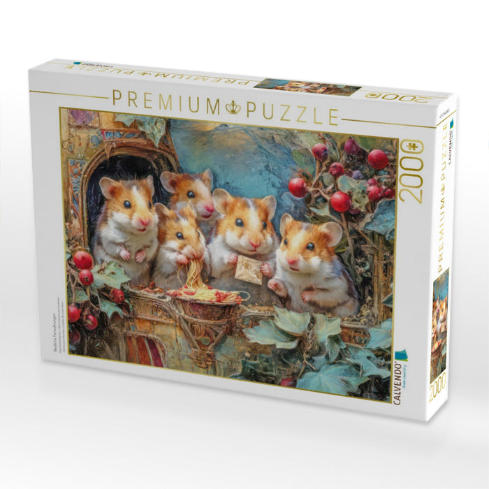 Niedliche Tierwohnungen - CALVENDO Foto-Puzzle'