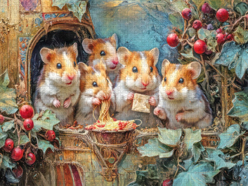Niedliche Tierwohnungen - CALVENDO Foto-Puzzle'