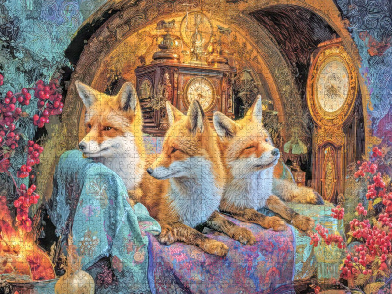 Niedliche Tierwohnungen - CALVENDO Foto-Puzzle'