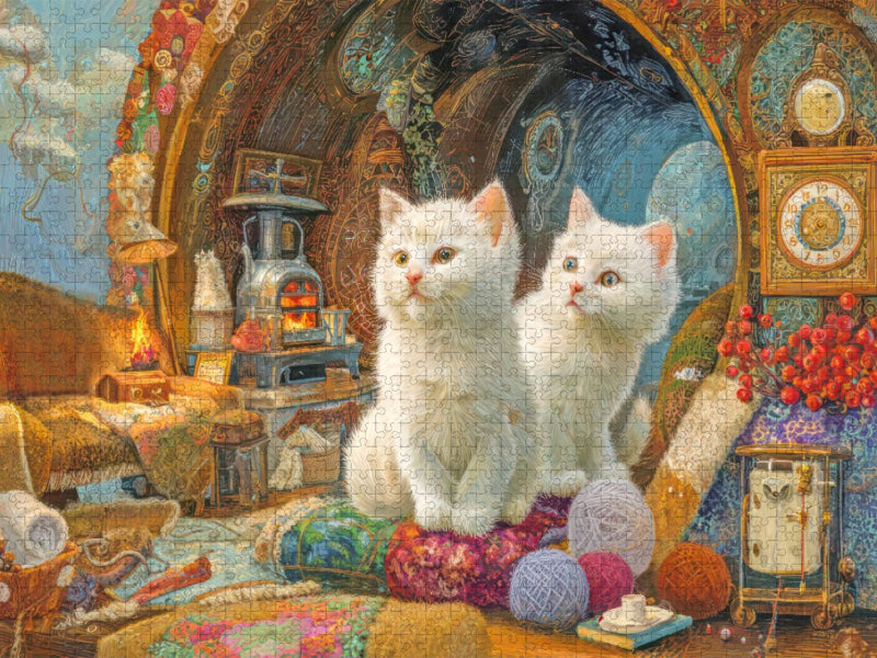 Niedliche Tierwohnungen - CALVENDO Foto-Puzzle'