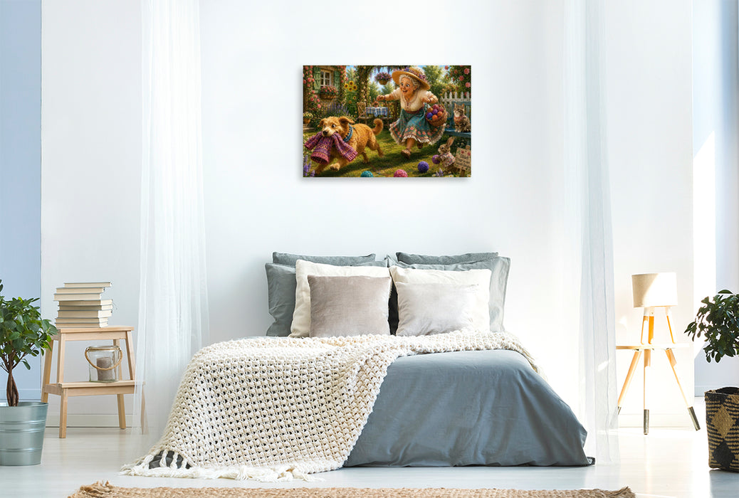 Premium Textil-Leinwand Der Wollräuber