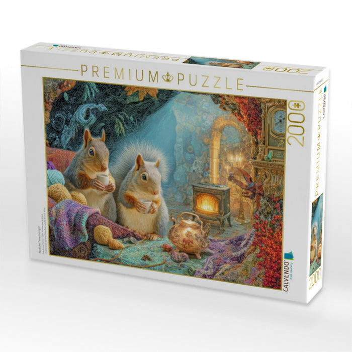 Niedliche Tierwohnungen - CALVENDO Foto-Puzzle'