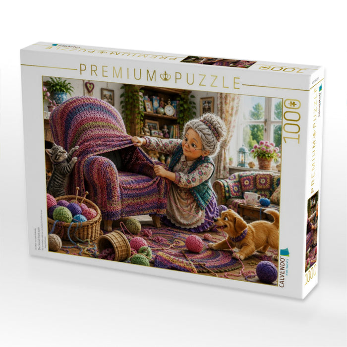 Der Sessel friert auch - CALVENDO Foto-Puzzle'