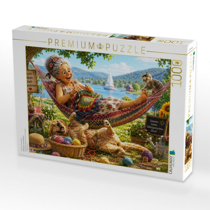 Abhängen und abhäkeln - CALVENDO Foto-Puzzle'