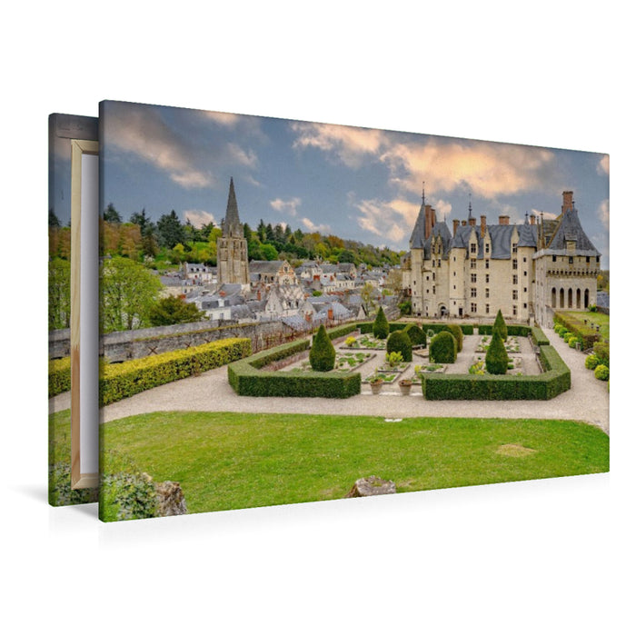 Premium Textil-Leinwand Schloss Langeais