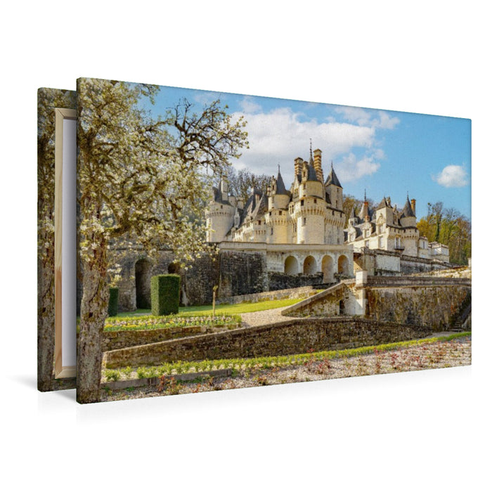 Premium Textil-Leinwand Schloss Ussé