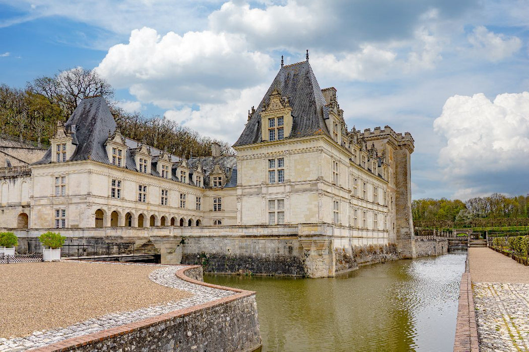 Premium Textil-Leinwand Schloss Villandry