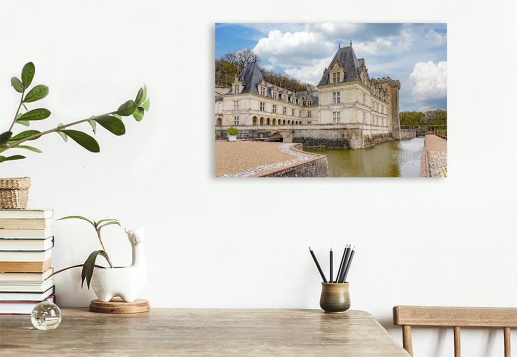 Premium Textil-Leinwand Schloss Villandry