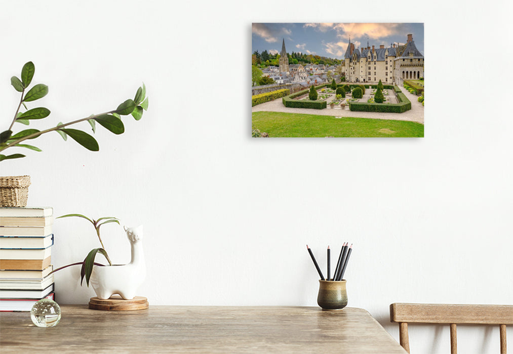 Premium Textil-Leinwand Schloss Langeais