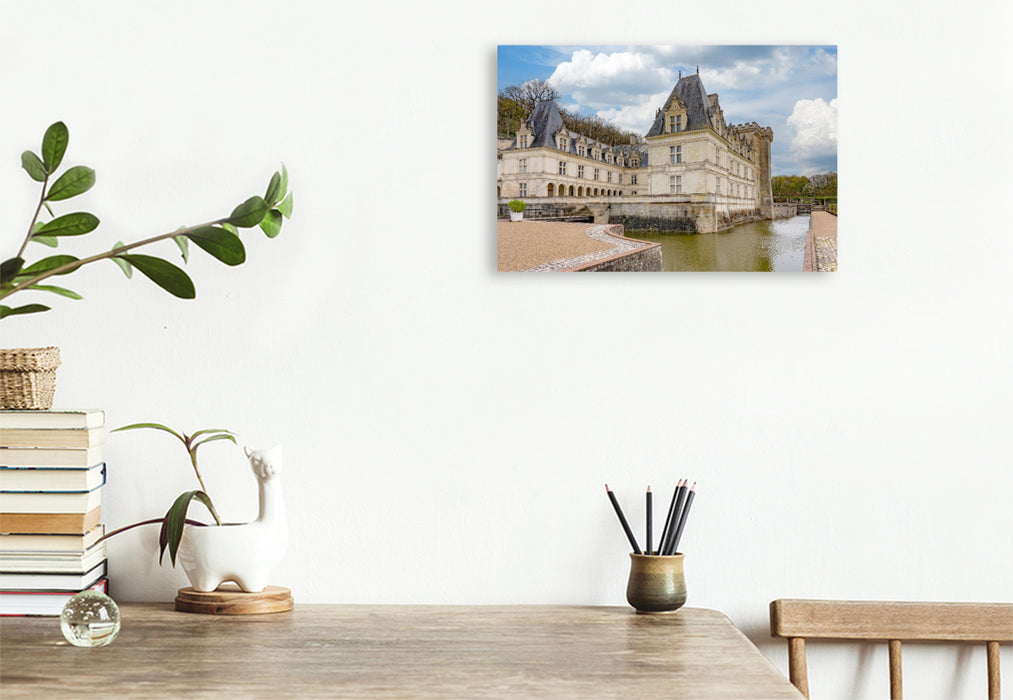 Premium Textil-Leinwand Schloss Villandry