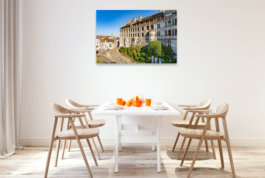 Premium Textil-Leinwand Königliches Schloss von Blois
