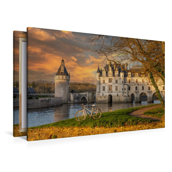 Premium Textil-Leinwand Schloss Chenonceau