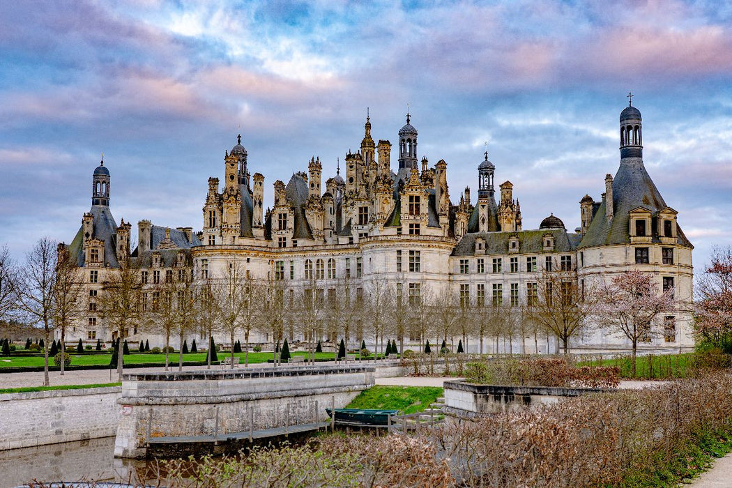 Premium Textil-Leinwand Schloss Chambord