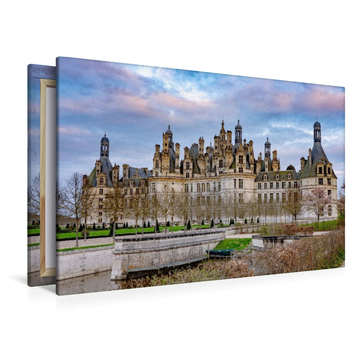 Premium Textil-Leinwand Schloss Chambord