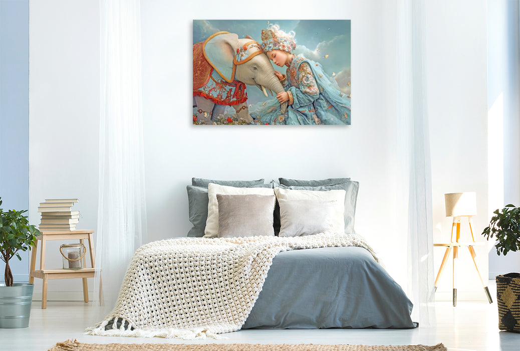 Premium Textil-Leinwand Melodien und Zuneigung