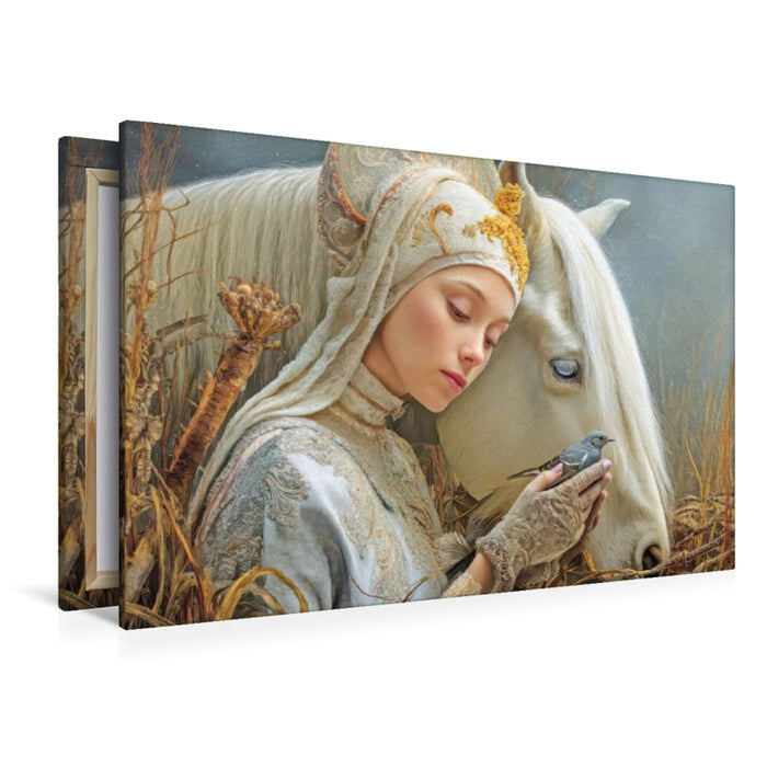 Premium Textil-Leinwand Melodien und Zuneigung