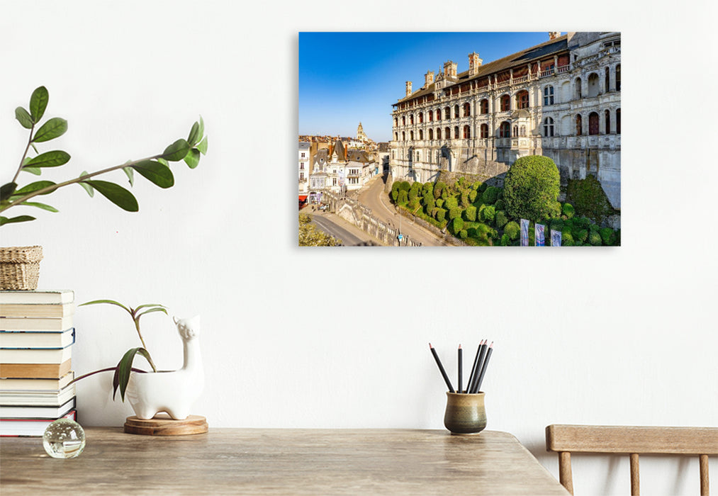 Premium Textil-Leinwand Königliches Schloss von Blois