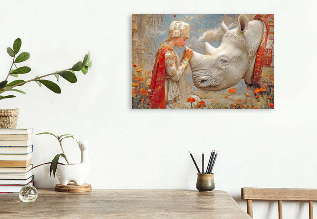 Premium Textil-Leinwand Melodien und Zuneigung