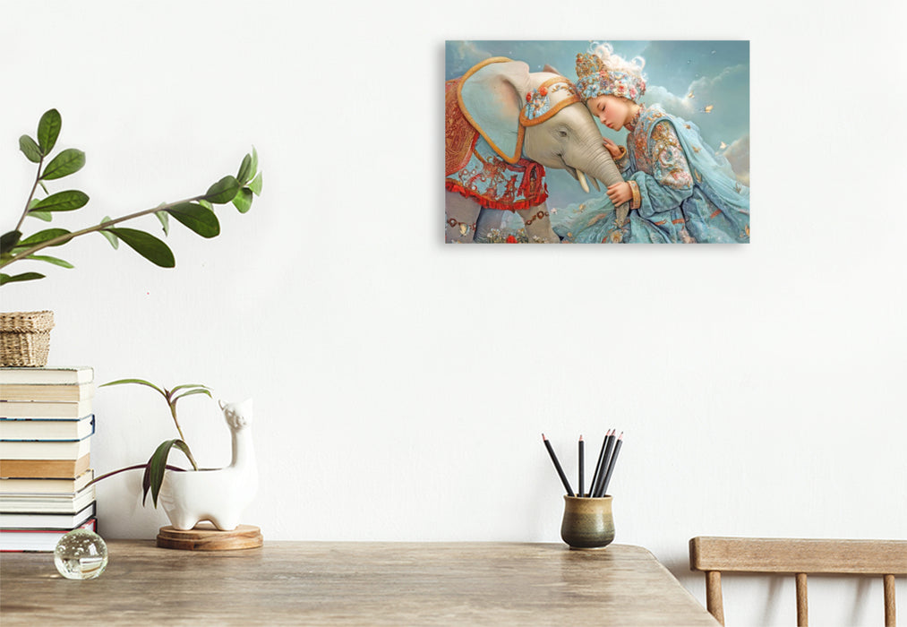 Premium Textil-Leinwand Melodien und Zuneigung