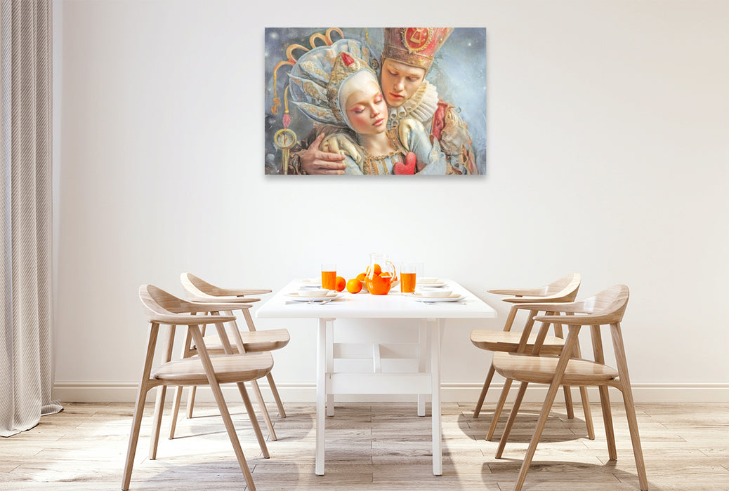 Premium Textil-Leinwand Melodien und Zuneigung