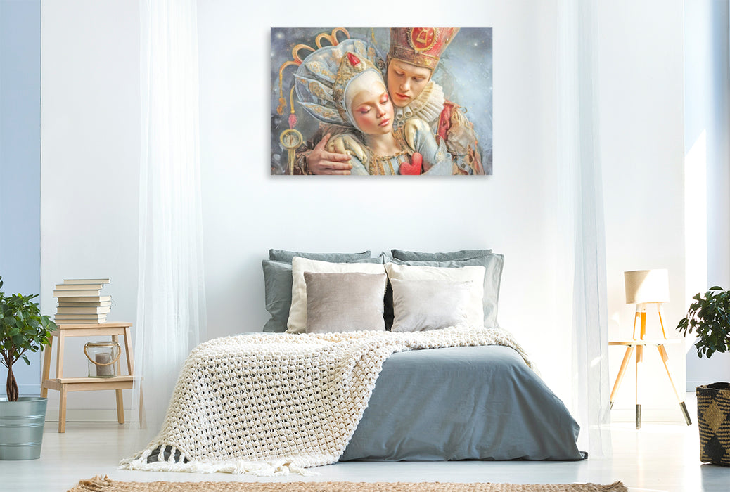 Premium Textil-Leinwand Melodien und Zuneigung