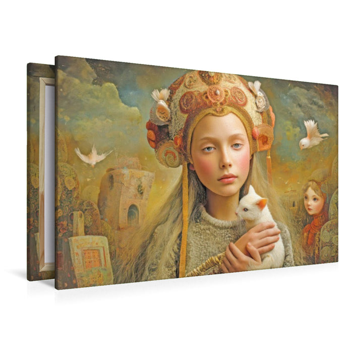 Premium Textil-Leinwand Melodien und Zuneigung