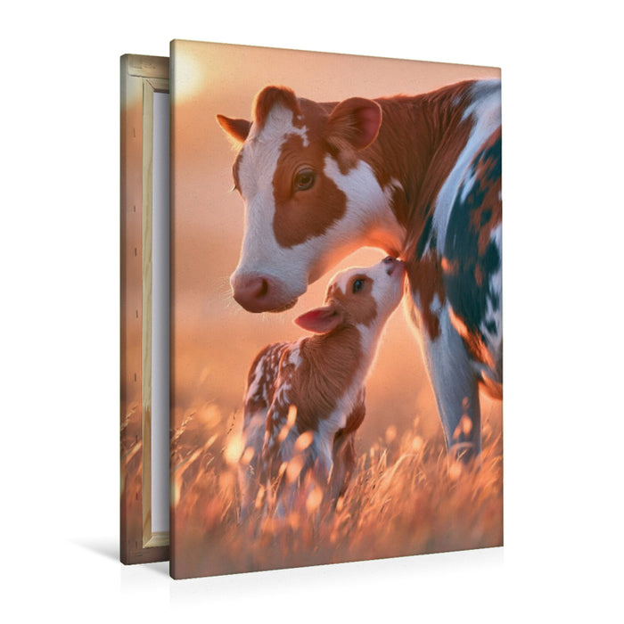 Premium Textil-Leinwand Ein Motiv aus dem Kalender Tierische Landliebe