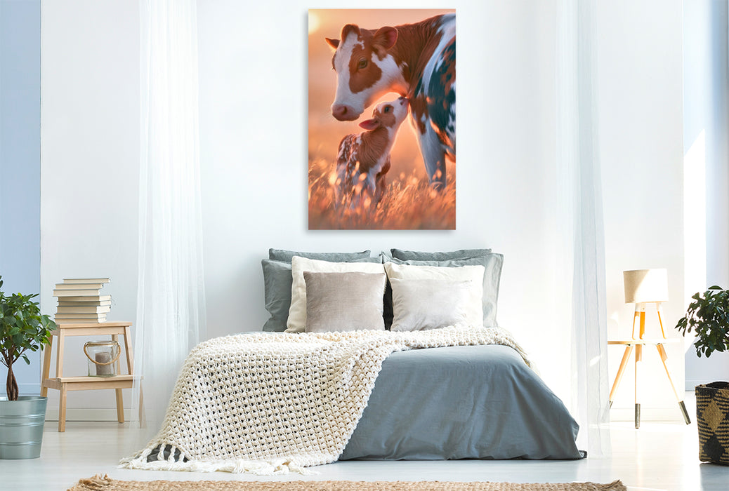 Premium Textil-Leinwand Ein Motiv aus dem Kalender Tierische Landliebe