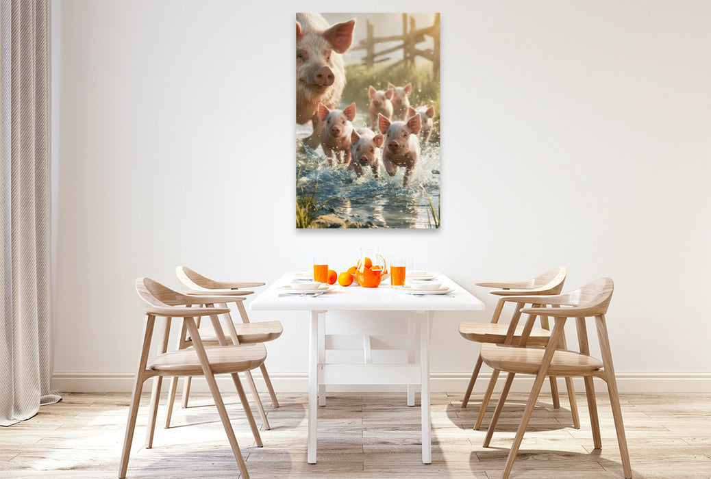 Premium Textil-Leinwand Ein Motiv aus dem Kalender Tierische Landliebe