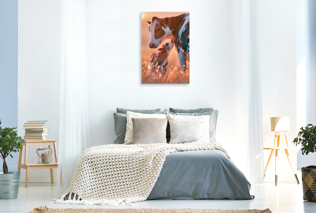 Premium Textil-Leinwand Ein Motiv aus dem Kalender Tierische Landliebe