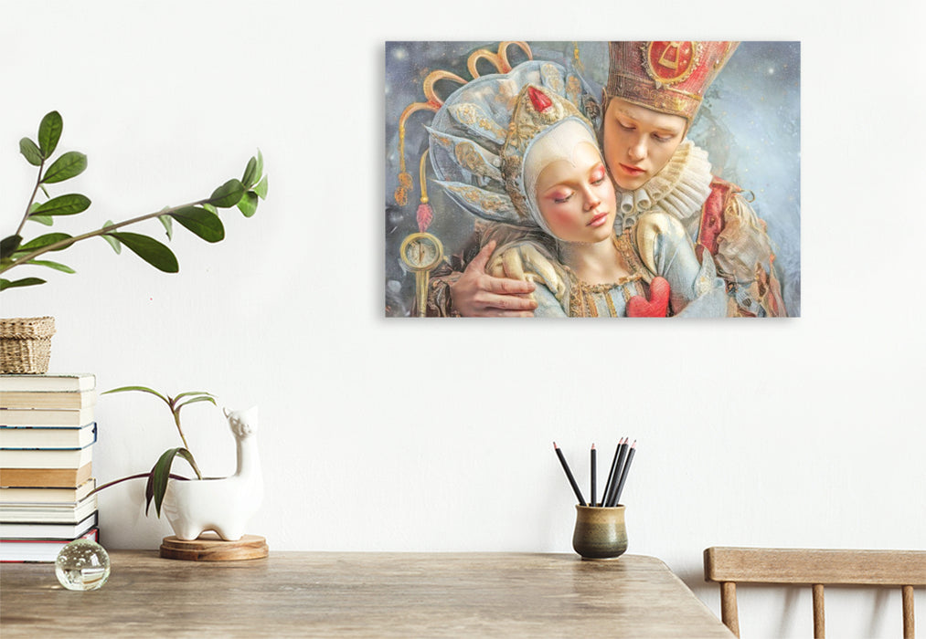 Premium Textil-Leinwand Melodien und Zuneigung