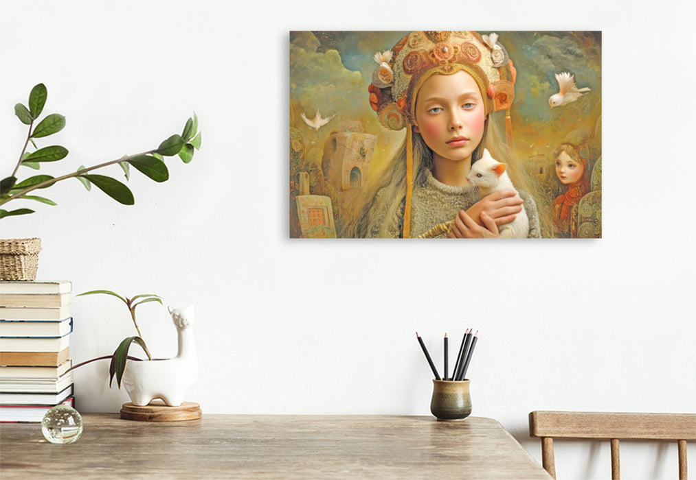 Premium Textil-Leinwand Melodien und Zuneigung
