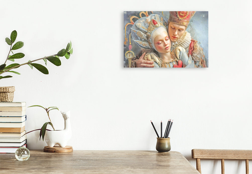 Premium Textil-Leinwand Melodien und Zuneigung