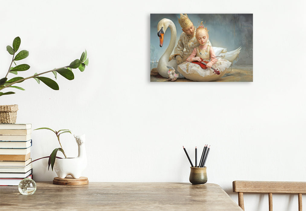 Premium Textil-Leinwand Melodien und Zuneigung