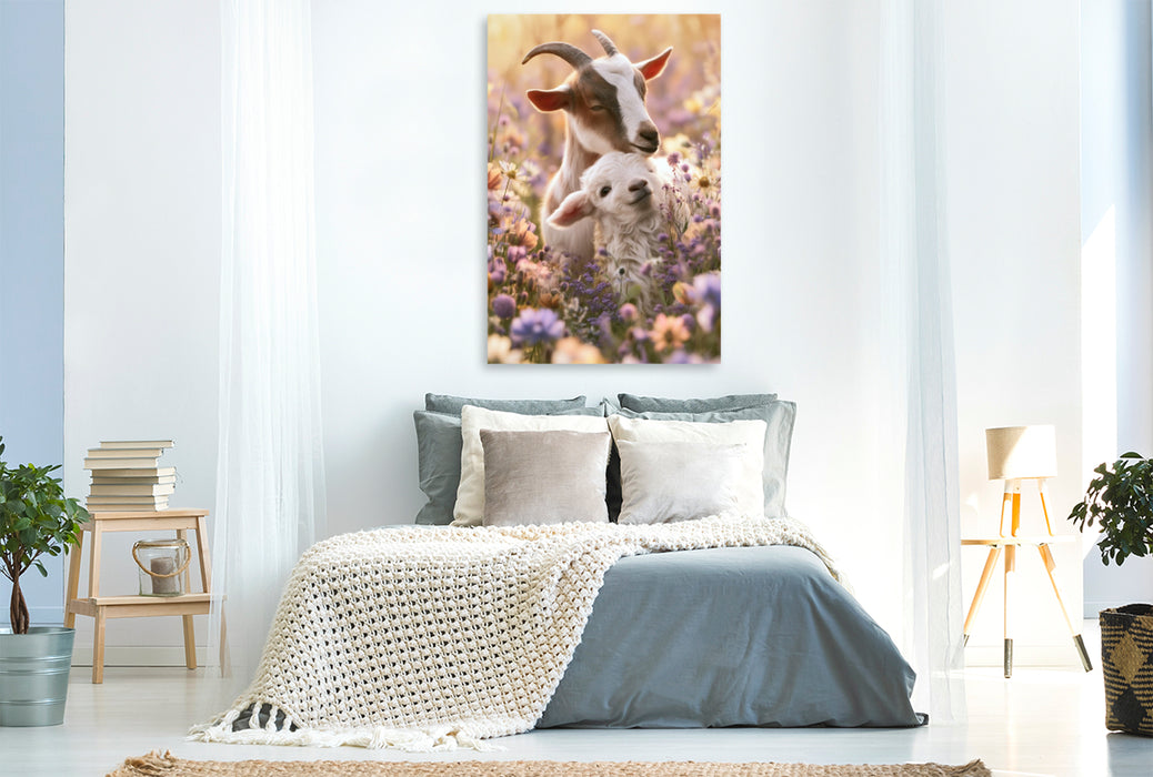 Premium Textil-Leinwand Glück zu zweit